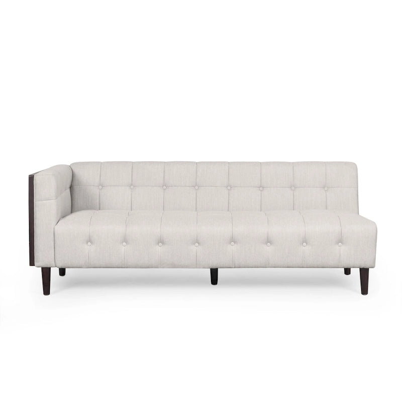 Clermont Mid-century Tufted Ecksofa von Christopher Knight Home – 114,00 L x 114,00 B x 30,75 H