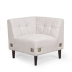 Clermont Mid-century Tufted Ecksofa von Christopher Knight Home – 114,00 L x 114,00 B x 30,75 H