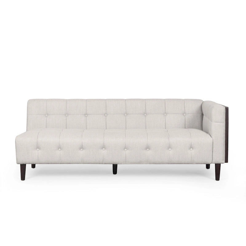 Clermont Mid-century Tufted Ecksofa von Christopher Knight Home – 114,00 L x 114,00 B x 30,75 H