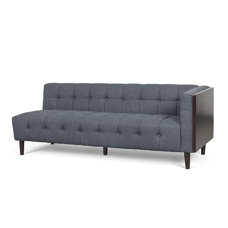 Clermont Mid-century Tufted Ecksofa von Christopher Knight Home – 114,00 L x 114,00 B x 30,75 H