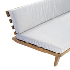 Eulah v-förmiges, minimalistisches 4-teiliges Sektionssofa aus Holz von Christopher Knight Home