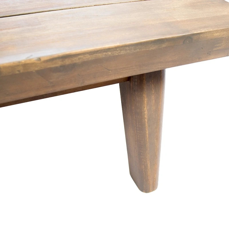 Eulah v-förmiges, minimalistisches 4-teiliges Sektionssofa aus Holz von Christopher Knight Home