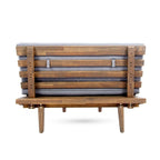 Eulah v-förmiges, minimalistisches 4-teiliges Sektionssofa aus Holz von Christopher Knight Home