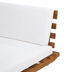 Eulah v-förmiges, minimalistisches 4-teiliges Sektionssofa aus Holz von Christopher Knight Home