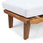Eulah v-förmiges, minimalistisches 4-teiliges Sektionssofa aus Holz von Christopher Knight Home