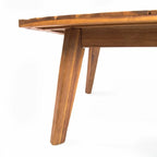Eulah v-förmiges, minimalistisches 4-teiliges Sektionssofa aus Holz von Christopher Knight Home