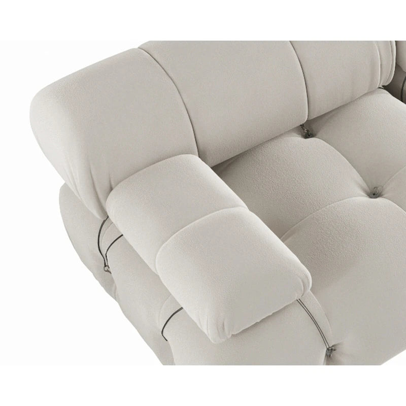 Samt-Ecksofa, umbaubar, modulares Sofa