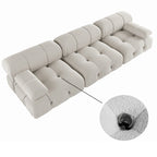 Samt-Ecksofa, umbaubar, modulares Sofa