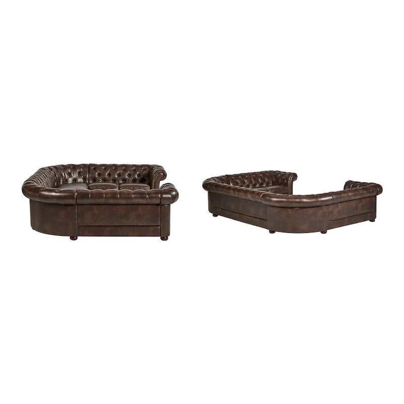 Gdansk 9-Sitzer U-förmiges Chesterfield Ecksofa