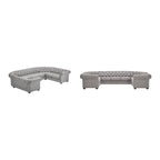 Gdansk 9-Sitzer U-förmiges Chesterfield Ecksofa