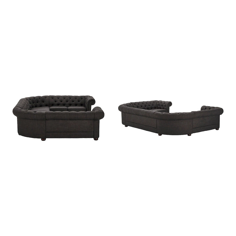 Gdansk 9-Sitzer U-förmiges Chesterfield Ecksofa