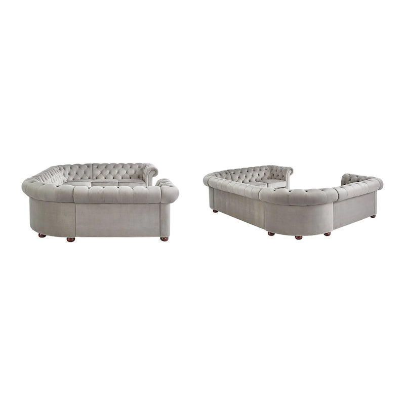 Gdansk 9-Sitzer U-förmiges Chesterfield Ecksofa