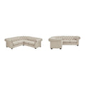 Gdansk 5-Sitzer L-förmiges Chesterfield-Sofa
