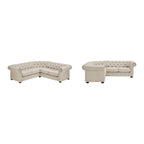 Gdansk 5-Sitzer L-förmiges Chesterfield-Sofa
