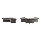 Gdansk 5-Sitzer L-förmiges Chesterfield-Sofa