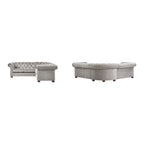 Gdansk 5-Sitzer L-förmiges Chesterfield-Sofa