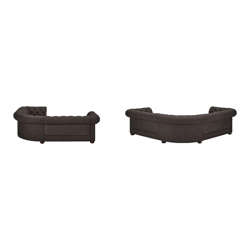 Gdansk 5-Sitzer L-förmiges Chesterfield-Sofa