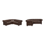 Gdansk 5-Sitzer L-förmiges Chesterfield-Sofa