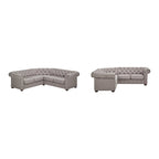 Gdansk 5-Sitzer L-förmiges Chesterfield-Sofa