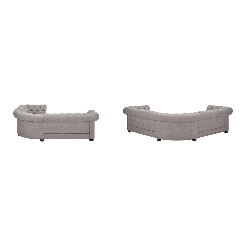 Gdansk 5-Sitzer L-förmiges Chesterfield-Sofa
