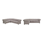 Gdansk 6-Sitzer L-förmiges Chesterfield-Sofa