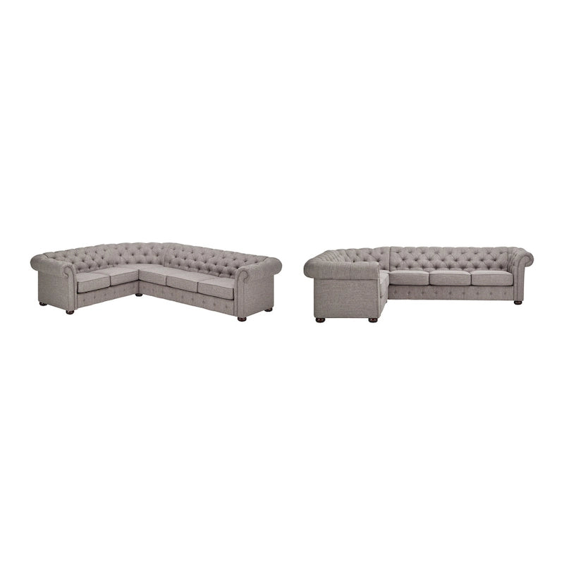 Gdansk 6-Sitzer L-förmiges Chesterfield-Sofa