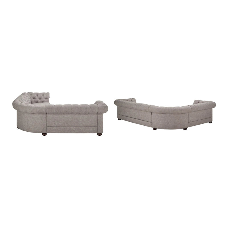 Gdansk 6-Sitzer L-förmiges Chesterfield-Sofa