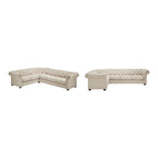 Gdansk 6-Sitzer L-förmiges Chesterfield-Sofa