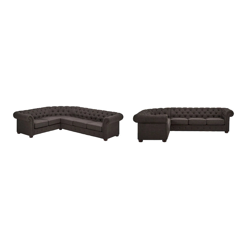 Gdansk 6-Sitzer L-förmiges Chesterfield-Sofa