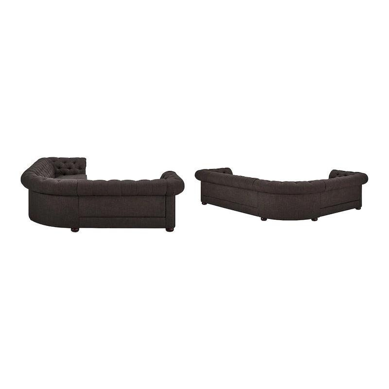 Gdansk 6-Sitzer L-förmiges Chesterfield-Sofa