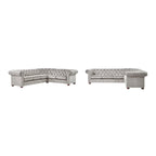 Gdansk 6-Sitzer L-förmiges Chesterfield-Sofa