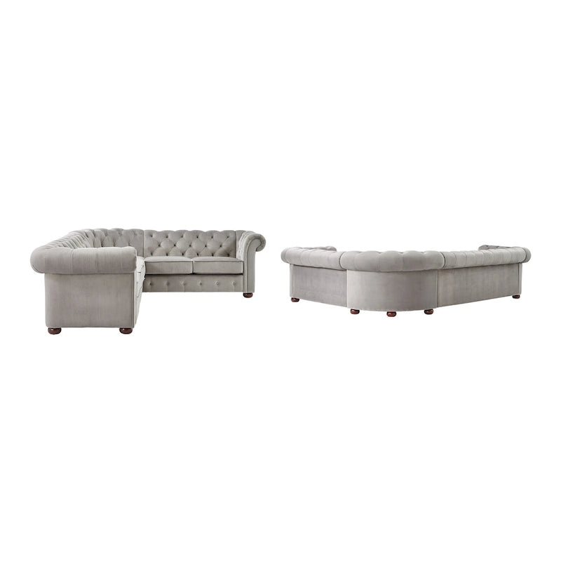 Gdansk 6-Sitzer L-förmiges Chesterfield-Sofa