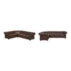 Gdansk 6-Sitzer L-förmiges Chesterfield-Sofa