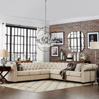 Gdansk 7-Seat L-Shaped Chesterfield Sectional Sofa