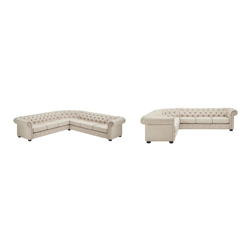 Gdansk 7-Sitzer L-förmiges Chesterfield-Sofa