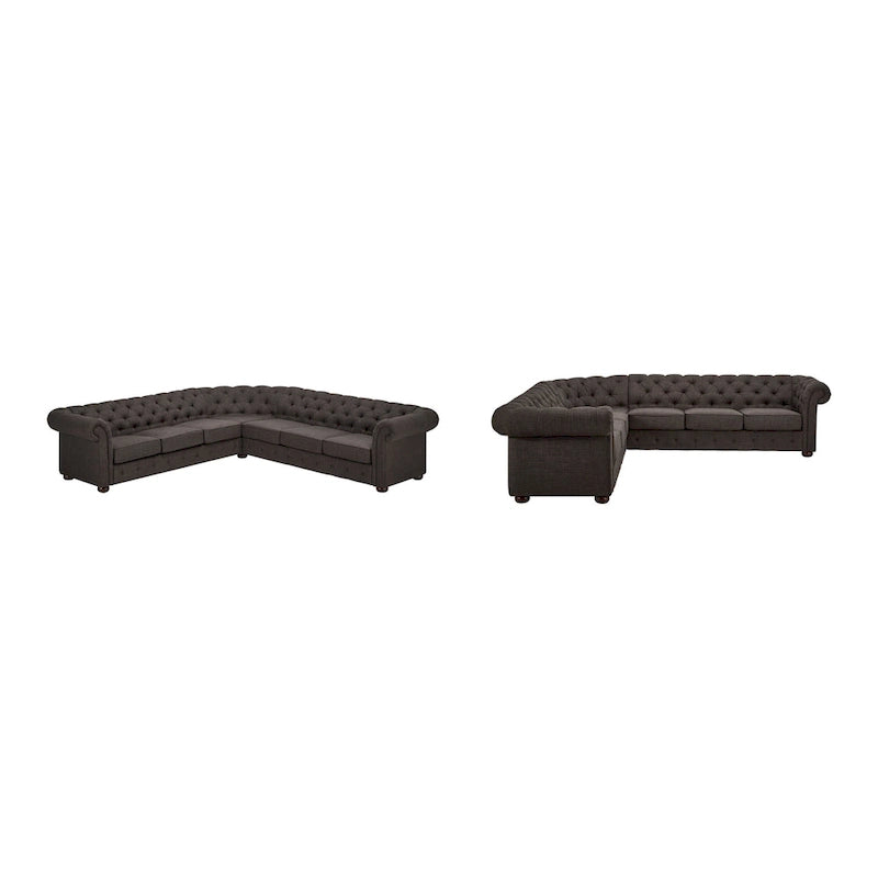 Gdansk 7-Sitzer L-förmiges Chesterfield-Sofa