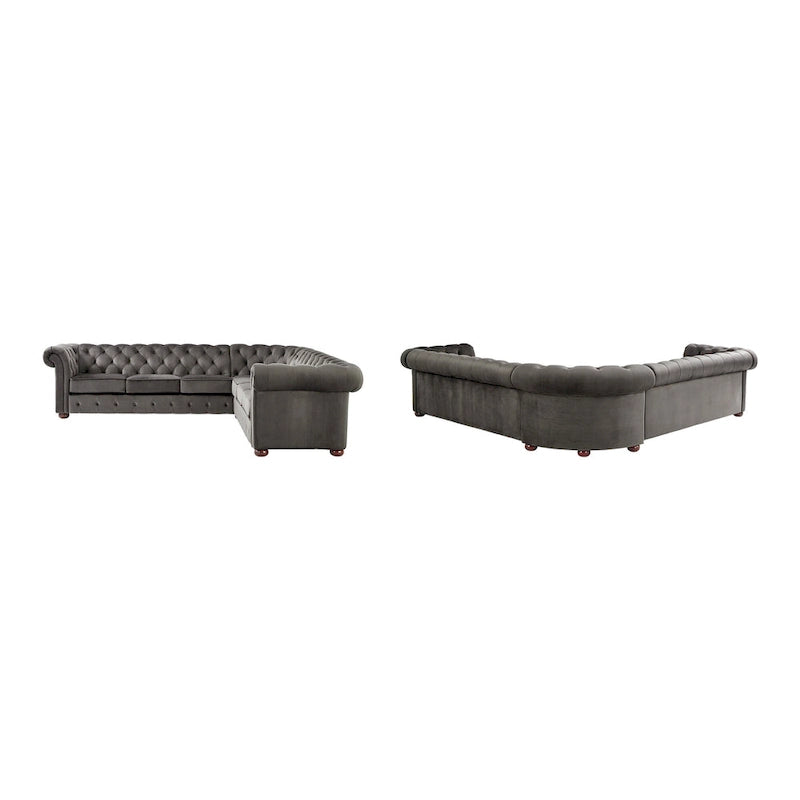 Gdansk 7-Sitzer L-förmiges Chesterfield-Sofa