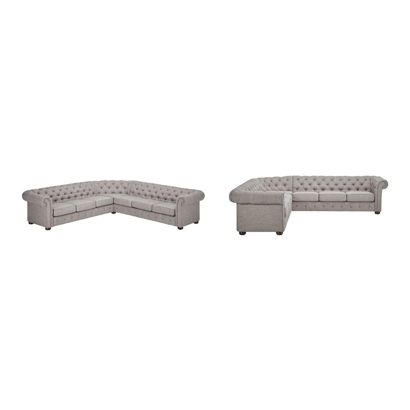 Gdansk 7-Sitzer L-förmiges Chesterfield-Sofa