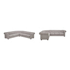 Gdansk 7-Sitzer L-förmiges Chesterfield-Sofa