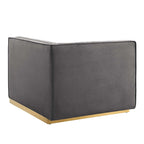 Sanguine Channel Getufteter Performance Velvet Modularer Loungesofa Linker Armstuhl