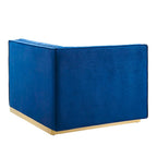 Sanguine Channel Getufteter Performance Velvet Modularer Loungesofa Linker Armstuhl