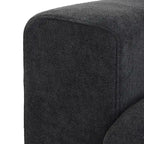 160.6 Modernes Leinwand-Polstersofa, mehrere Kissen, Sektionssofa