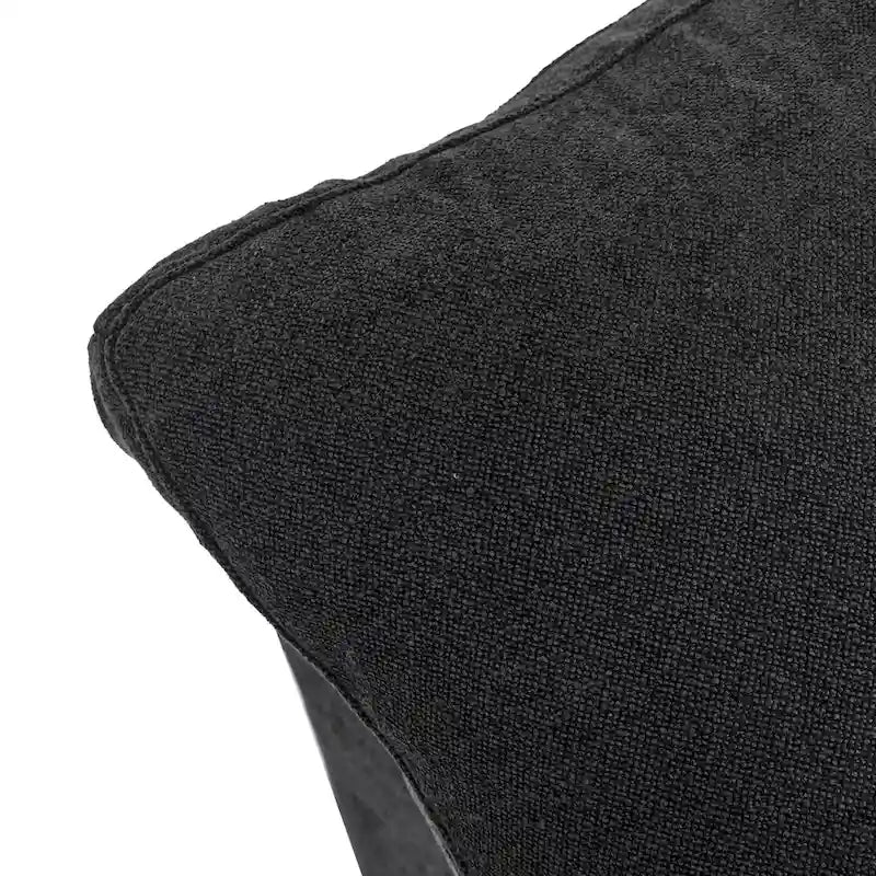 160.6 Modernes Leinwand-Polstersofa, mehrere Kissen, Sektionssofa