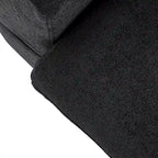 160.6 Modernes Leinwand-Polstersofa, mehrere Kissen, Sektionssofa