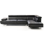 Riveredge 109 Zoll B 2-teiliges L-förmiges Sektionssofa aus Kunstleder – 76L x 109B x 28H