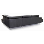 Riveredge 109 Zoll B 2-teiliges L-förmiges Sektionssofa aus Kunstleder – 76L x 109B x 28H