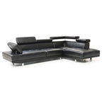 Riveredge 109 Zoll B 2-teiliges L-förmiges Sektionssofa aus Kunstleder – 76L x 109B x 28H