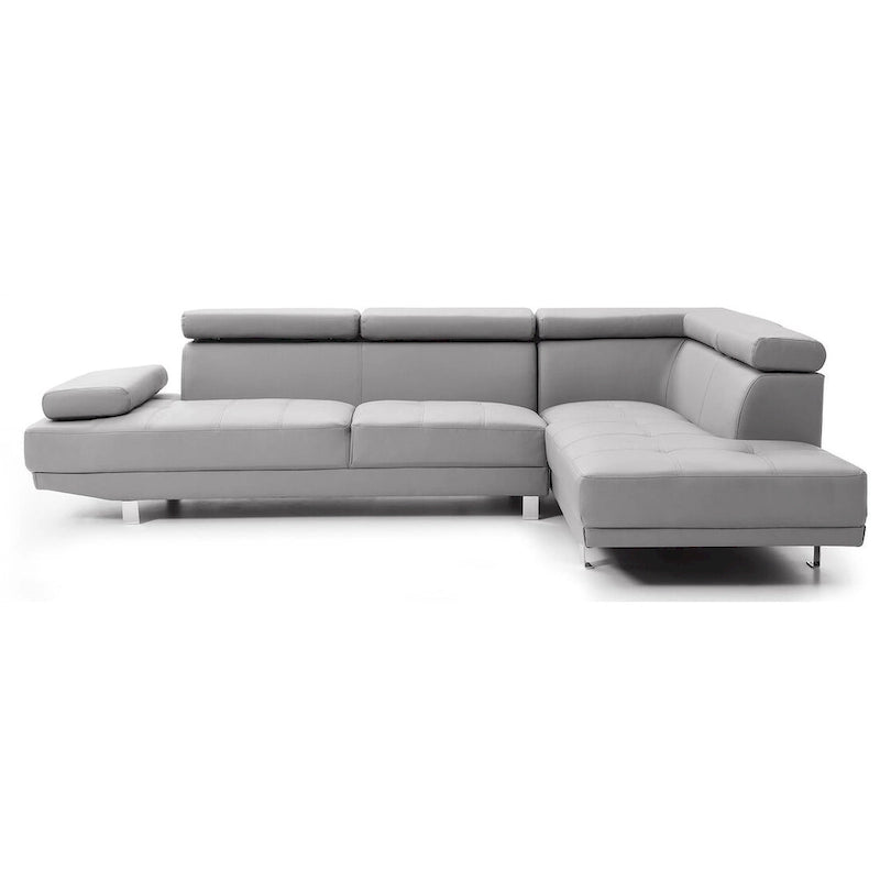 Riveredge 109 Zoll B 2-teiliges L-förmiges Sektionssofa aus Kunstleder – 76L x 109B x 28H