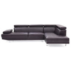 Riveredge 109 Zoll B 2-teiliges L-förmiges Sektionssofa aus Kunstleder – 76L x 109B x 28H