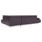 Riveredge 109 Zoll B 2-teiliges L-förmiges Sektionssofa aus Kunstleder – 76L x 109B x 28H